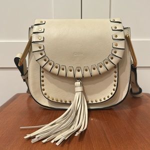 Chloe Hudson Bag | Ivory with Gold Studs